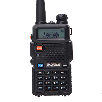 خرید رادیو دو طرفه دیجیتال Baofeng UV-5RX سه باند 5 وات بی سیم بلند مدت حرفه ای فرستنده سیاه ساخت آنلاین