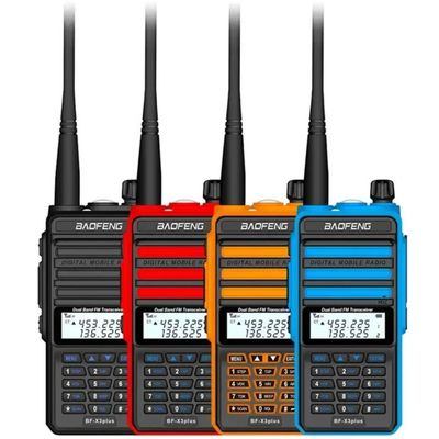 خرید X3-Plus X3 18W Walkie Talkie 20 KM Tri-band Radio with 9500mah Battery UHF VHF Two Way Radio for Vessel Boat Sea Navigation ساخت آنلاین