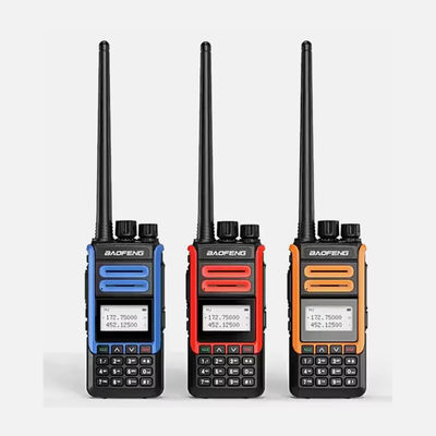 خرید BF-H7 Dual Band Portable Walkie Talkie VHF UHF 136-174MHZ 400-520MHZ IPX4 Waterproof with 1000-1500mAh Battery ساخت آنلاین