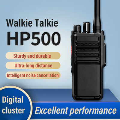 رادیو دو طرفه دیجیتال HP500 GPS بلوتوث UHF VHF حرفه ای DMR قابل حمل دو طرفه رادیو واکی