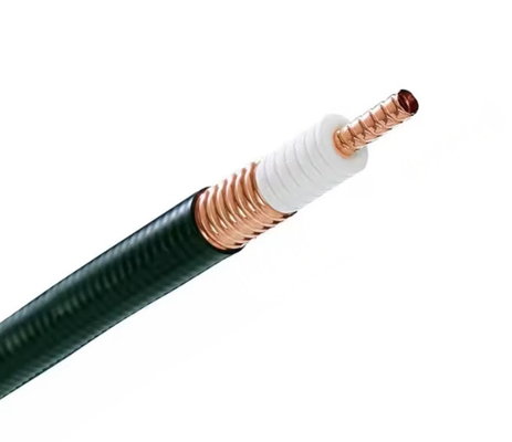 RF 1/2" کابل هم محوری نرده مس 50-12 1 2 فیدر ژاکت PE فوم