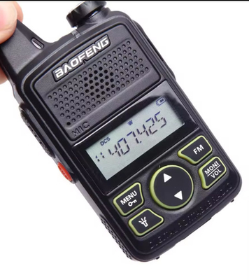 Bf-T1 2W 2km 5km برد USB قابل شارژ مینی دستی باوفنگ واک تک برای رستوران