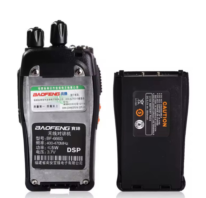BF-666S دو باند رادیو پنبه دستی 5 وات رادیو UHF