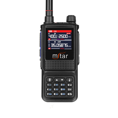 1-8 کيلومتر دستي M-UV7 فول باند اضطراري دو طرفه آژير رادیویی صفحه LCD
