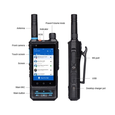 Inrico S200 صفحه نمایش بزرگ 4G LTE دوربین جلو 2MP وای فای یک کلیک SOS GPS ویدیو / صدا