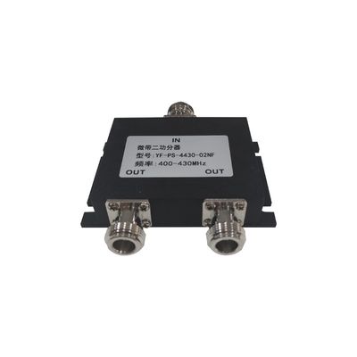 تقسیم کننده قدرت، تقسیم کننده قدرت دو طرفه مایکروستریپ 400 - 430MHz اتصال دهنده زنانه نوع N